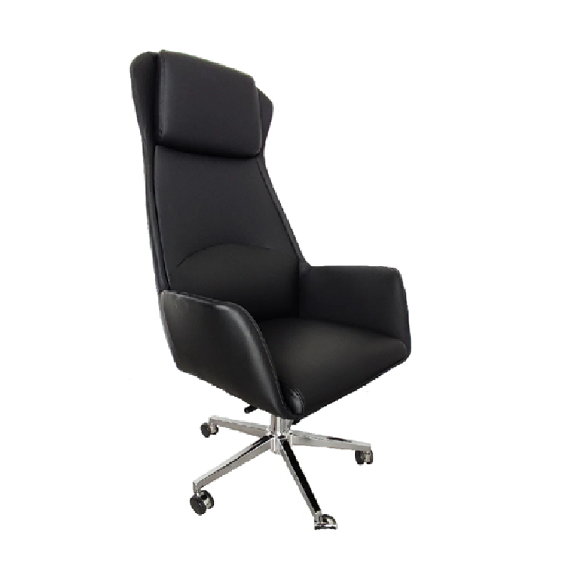 Silla deluxe mod color negro y anaranjado,