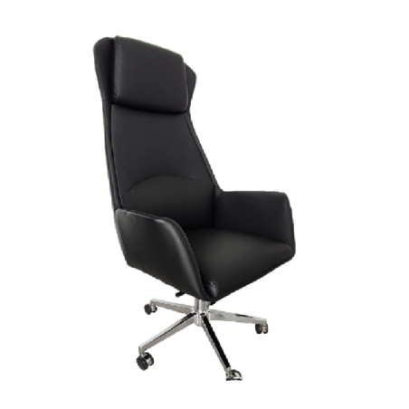 Silla deluxe mod color negro y anaranjado,
