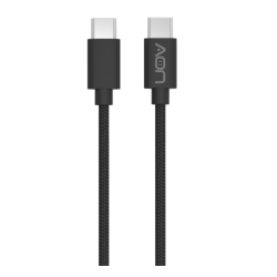 Cable USB-C a USB-C AON AO-CB-5016 2 Metros Negro 5Gbps 65W