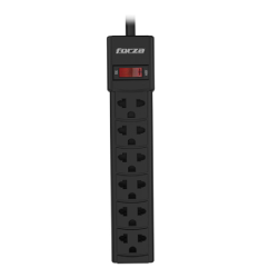 Regleta Forza 2200W 6 NEMA universales disyuntor reposición-120V/240V