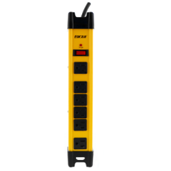 Protector de sobretensión Forza 1200J/2200W 6 slds metálico 120V/240V