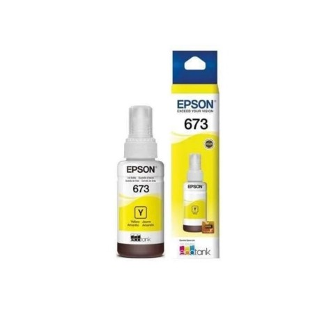 BOTELLA DE TINTA AMARILLO ECOTANK L1800 T673 EPSON